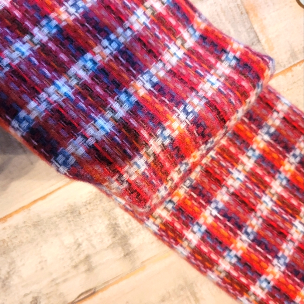 NWOT scarlet red plaid scarf